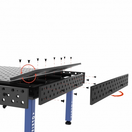 Reversible, Self-Locating Plates